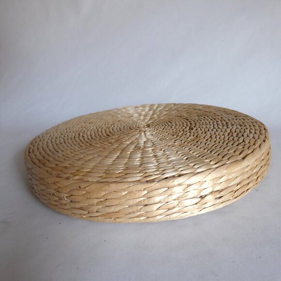 NEW 15” WOVEN STRAW TATAMI MAT PAD FLOOR SEAT PILLOW CUSHION YOGA PAD - Picture 4 of 7